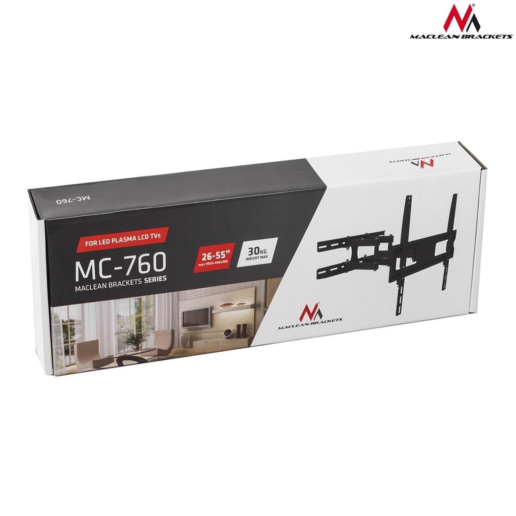Maclean MC-760 26-55” hinta ja tiedot | TV-seinätelineet | hobbyhall.fi