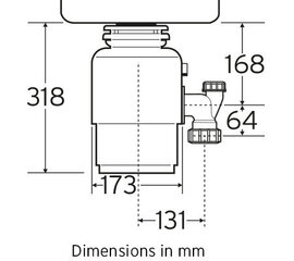 InSinkErator ISE Model 56 hinta ja tiedot | InSinkErator Kodinkoneet ja kodinelektroniikka | hobbyhall.fi