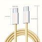 IPhone 15 USB C Nopea Latauskaapeli Nailonpunoskaapeli hinta ja tiedot | Kaapelit ja adapterit | hobbyhall.fi