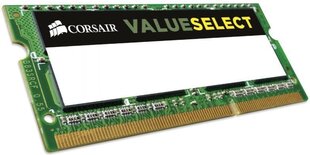 Corsair DDR3L SODIMM 8GB 1600MHz CL11 (CMSO8GX3M1C1600C11) hinta ja tiedot | Muisti (RAM) | hobbyhall.fi