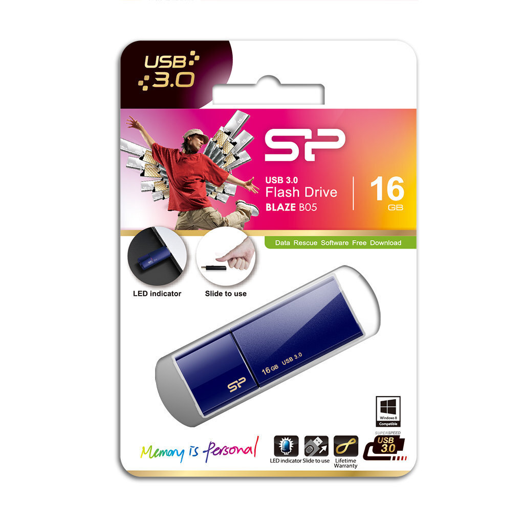 Silicon Power Blaze B05 16GB 3.0 hinta ja tiedot | Muistitikut | hobbyhall.fi