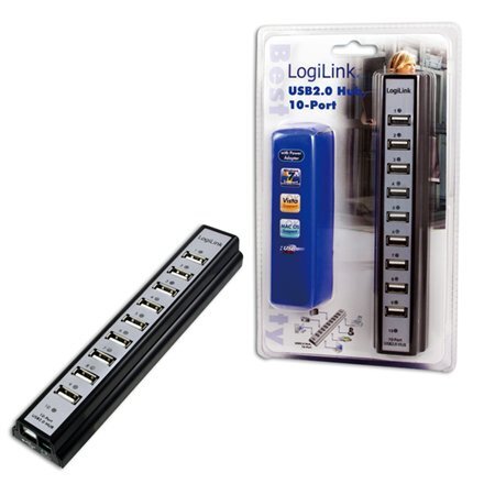 LogiLink UA0096 USB, 10 yhdistää hinta ja tiedot | Adapterit | hobbyhall.fi