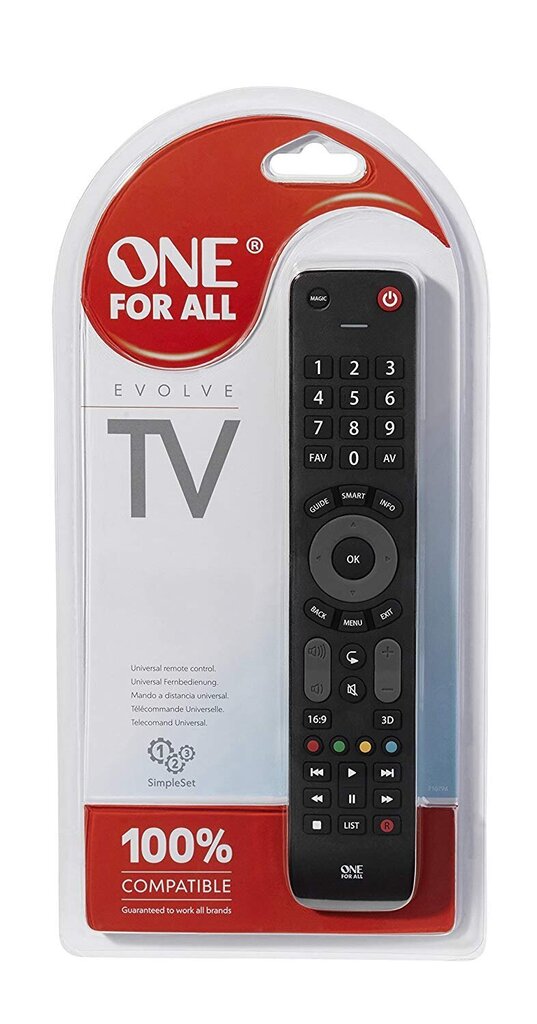 One For All 1 URC 7115 hinta ja tiedot | TV-lisätarvikkeet | hobbyhall.fi