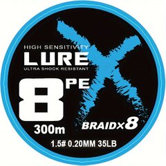 300m/328yds 8 Säikeet Vihreä Punottu Kalastussiima, Kulutusta Kestävä Vahva Nylon Kalastussiima, Kalastusvarusteet. hinta ja tiedot | Muut kalastustarvikkeet | hobbyhall.fi