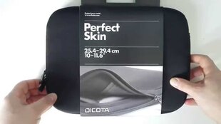Kannettavan tietokoneen laukku DICOTA Perfect Skin 1011,6 '', musta hinta ja tiedot | Dicota Kannettavat tietokoneet ja lisätarvikkeet | hobbyhall.fi