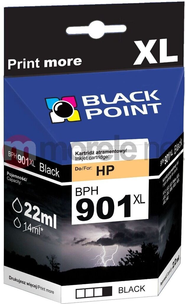 Black Point HP No 901XLBK (CC654AE) hinta ja tiedot | Mustekasetit | hobbyhall.fi