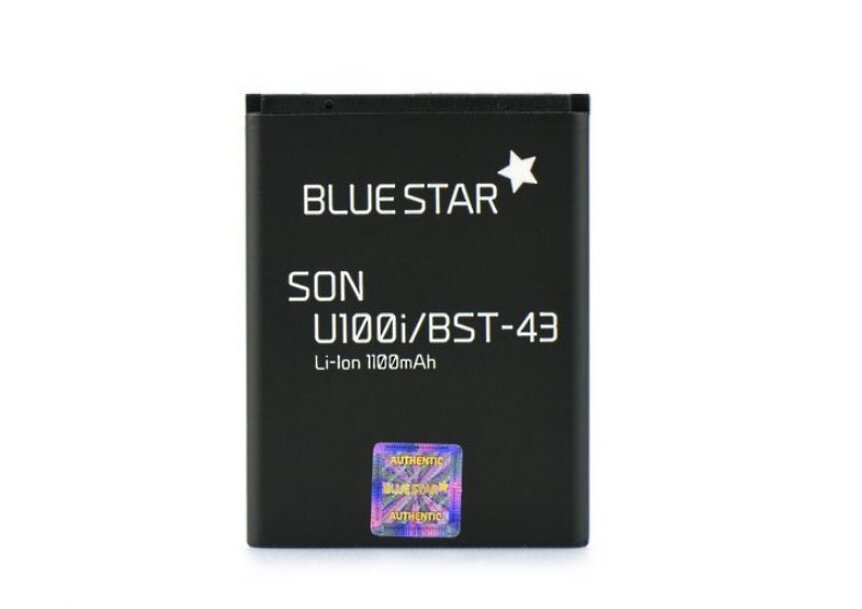 BlueStar Battery Sony Ericsson Hazel Elm Yari Li-Ion 1100 mAh Analog BST-43 hinta ja tiedot | Puhelimen akut | hobbyhall.fi