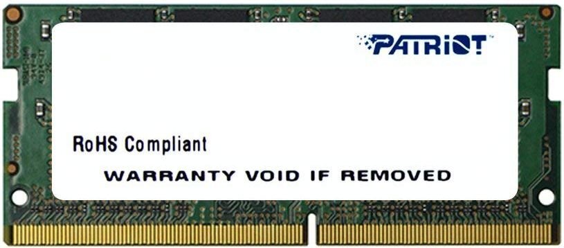 Patriot SODIMM Signature DDR4, 4GB, 2400MHz, CL17 (PSD44G240081S) hinta ja tiedot | Muisti (RAM) | hobbyhall.fi