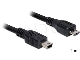 Delock USB 2.0 kaapeli MicroUSB->miniUSB 1m hinta ja tiedot | Kaapelit ja adapterit | hobbyhall.fi