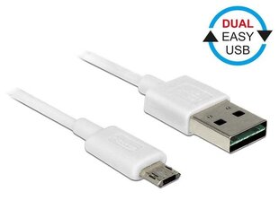 Cable Delock Easy, valkoinen hinta ja tiedot | Kaapelit ja adapterit | hobbyhall.fi