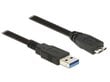 Delock Cable USB 3.0 Type-A male > USB 3.0 Type Micro-B male 2m black hinta ja tiedot | Kaapelit ja adapterit | hobbyhall.fi