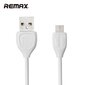 -Kaapeli Remax USB - Micro USB 1M, valkoinen hinta ja tiedot | Puhelinkaapelit | hobbyhall.fi