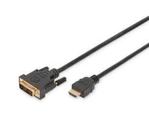 ASSMANN HDMI Kaapelisovitin 1.3 HDMI AM (pistoke) / DVI-D (18 + 1) M (pistoke) 2m hinta ja tiedot | Assmann Kodinkoneet ja kodinelektroniikka | hobbyhall.fi