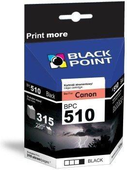 Black Point Canon BPC 510 hinta ja tiedot | Mustekasetit | hobbyhall.fi