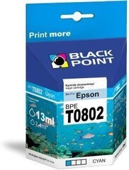 Black Point Epson BPE T0802C hinta ja tiedot | Mustekasetit | hobbyhall.fi