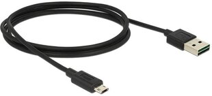 Delock - Kabelis Micro USB AM-BM DUAL EASY-USB 1m hinta ja tiedot | Kaapelit ja adapterit | hobbyhall.fi