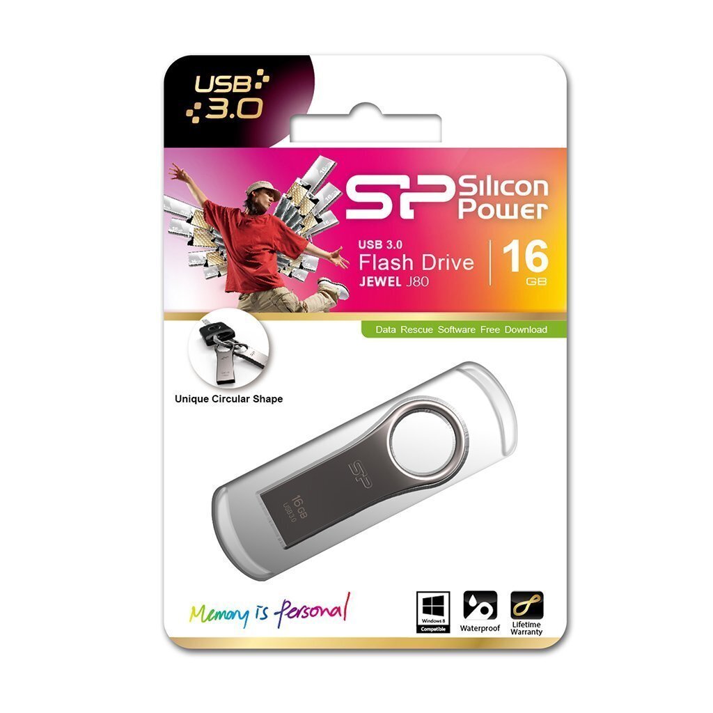 Silicon Power Jevel J80 16GB 3.0 hinta ja tiedot | Muistitikut | hobbyhall.fi