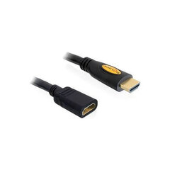 Delock laidas HDMI V1.4 A-A M/F 1M hinta ja tiedot | Kaapelit ja adapterit | hobbyhall.fi