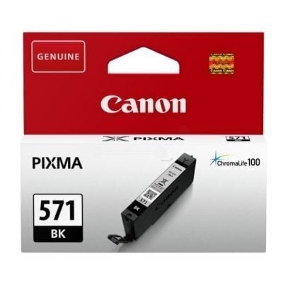 "canon original ink cli-571 bk, musta, 376p, 7ml, 0385c001, 1kpl, canon pixma mg5750, mg5751, mg5752, mg5753, mg6851, mg6868". hinta ja tiedot | Mustekasetit | hobbyhall.fi