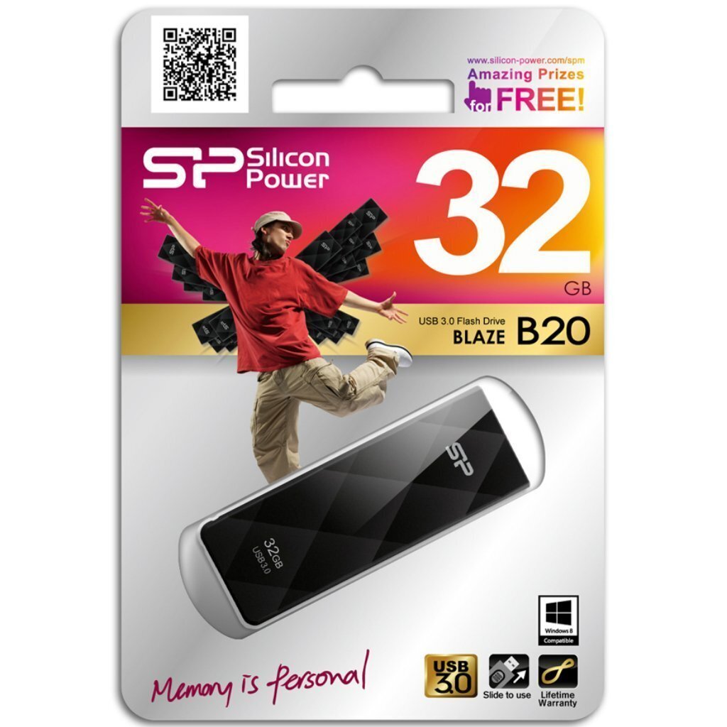 Silicon Power Blaze B20 32GB 3.0 hinta ja tiedot | Muistitikut | hobbyhall.fi