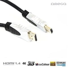 Omega HDMI v.1.4, 1,5 m hinta ja tiedot | Kaapelit ja adapterit | hobbyhall.fi