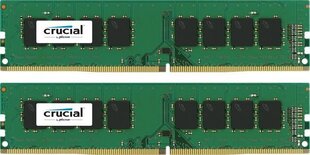 Crucial DDR4 2x16GB, 2400MHz, CL17 (CT2K16G4DFD824A) hinta ja tiedot | Muisti (RAM) | hobbyhall.fi
