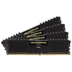 CORSAIR DDR4 3200MHz 32GB 4 x 288 DIMM Unbuffered 16-18-18-36 Vengeance LPX Black hinta ja tiedot | Muisti (RAM) | hobbyhall.fi
