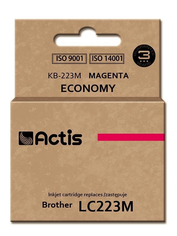 .Actis KB-223M, Brother LC-223 M, XL-kasetti Magenta hinta ja tiedot | Mustekasetit | hobbyhall.fi