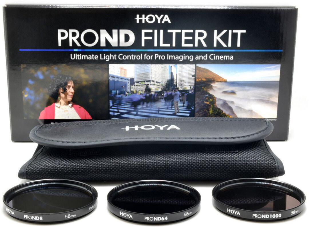 Hoya suodatinsarja Pro ND8/64/1000 58mm hinta ja tiedot | Kameran suotimet | hobbyhall.fi