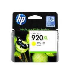 HP cd974ae, hp 920xl, keltainen, 700p, hp officejet hinta ja tiedot | Mustekasetit | hobbyhall.fi