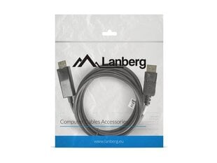 Lanberg CA-DPHD-10CC-0018-BK hinta ja tiedot | Kaapelit ja adapterit | hobbyhall.fi