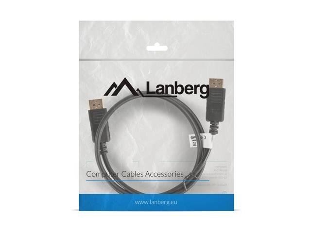 Lanberg CA-DPDP-10CC-0010-BK hinta ja tiedot | Kaapelit ja adapterit | hobbyhall.fi