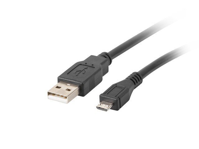 Lanberg USB Micro-B(M)->USB-A(M) 2.0, 1.8m. hinta ja tiedot | Kaapelit ja adapterit | hobbyhall.fi