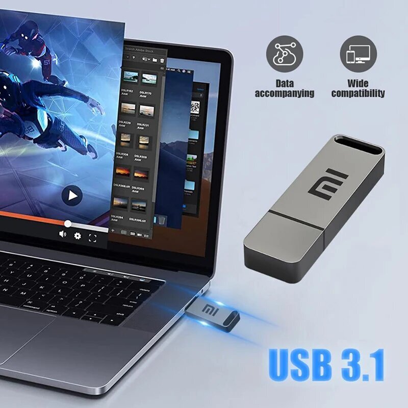 Xiaomi USB3.1 -muistitikku - Korkea nopeus ja vedenkestävä - 256 Gt hinta ja tiedot | Muistitikut | hobbyhall.fi