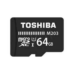 Toshiba micro SDXC 64GB M203 UHS-I U1+ adapteris hinta ja tiedot | Puhelimen muistikortit | hobbyhall.fi