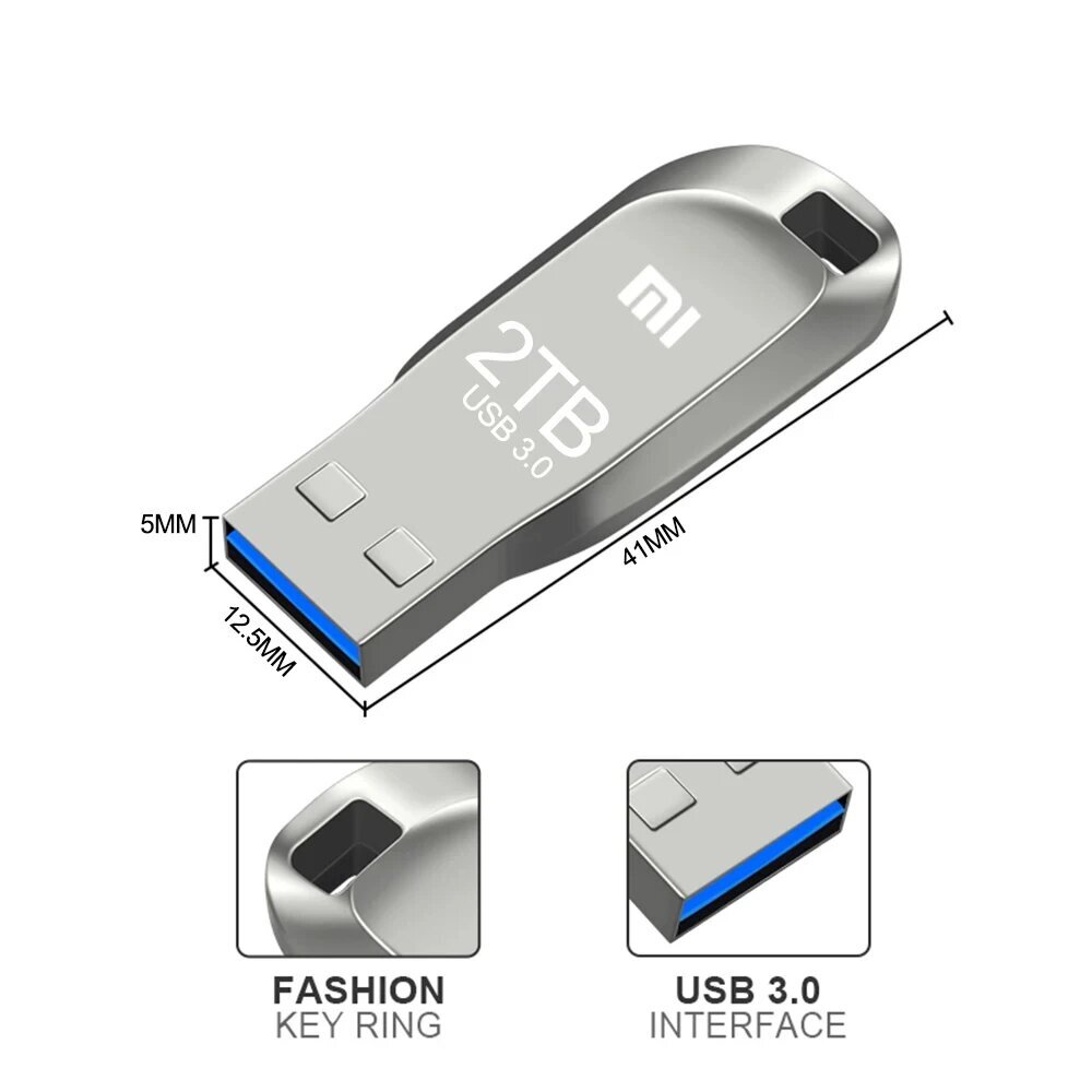 XIAOMI USB 3.1 -muistitikku - 512 Gt hinta ja tiedot | Muistitikut | hobbyhall.fi