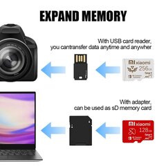 Xiaomi Speedy muistikortti - keltainen muistikortti, 256GB. hinta ja tiedot | Kameran muistikortit | hobbyhall.fi