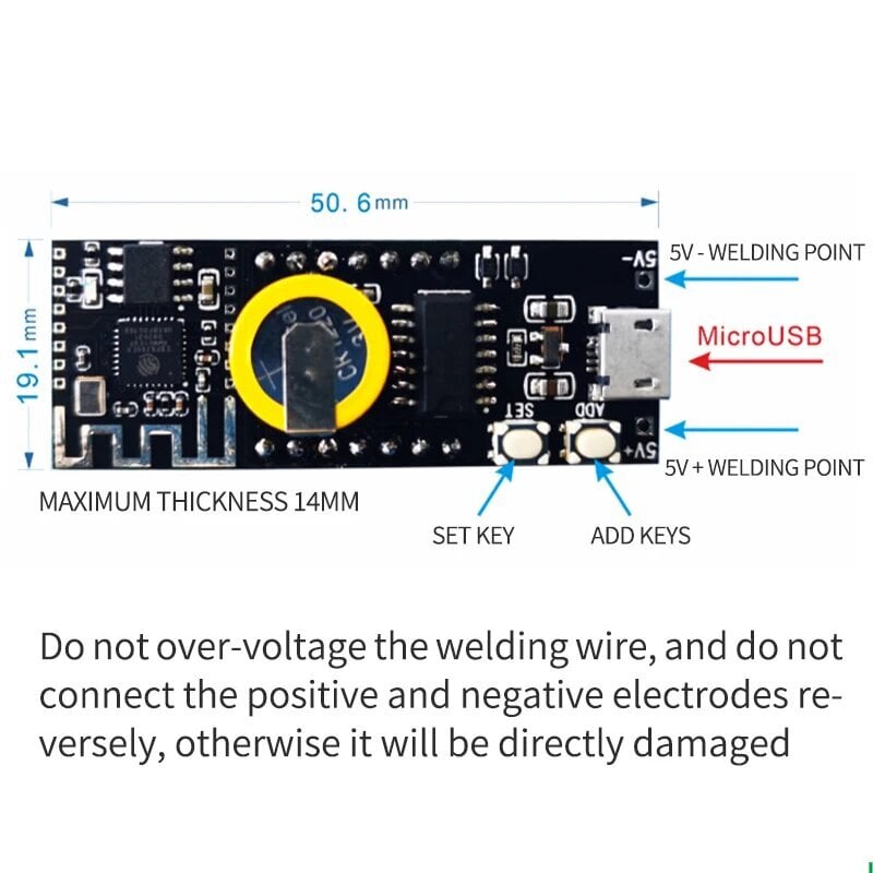 LED WiFi Clock Module - valkoinen-Online hinta ja tiedot | Kelloradiot ja herätyskellot | hobbyhall.fi