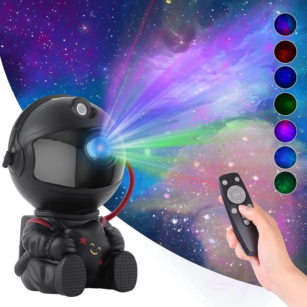 Galaxy Astronaut Star Projector - Valkoinen A hinta ja tiedot | Projektorit | hobbyhall.fi