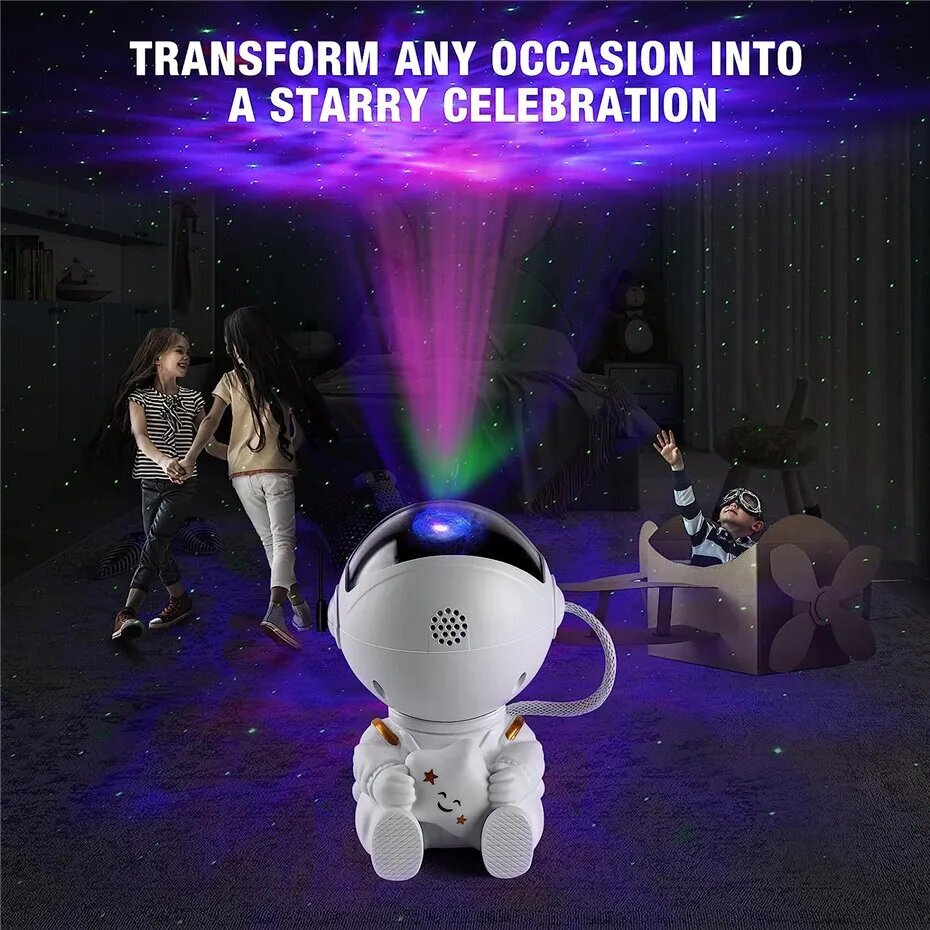 Galaxy Astronaut Star Projector - Musta hinta ja tiedot | Projektorit | hobbyhall.fi