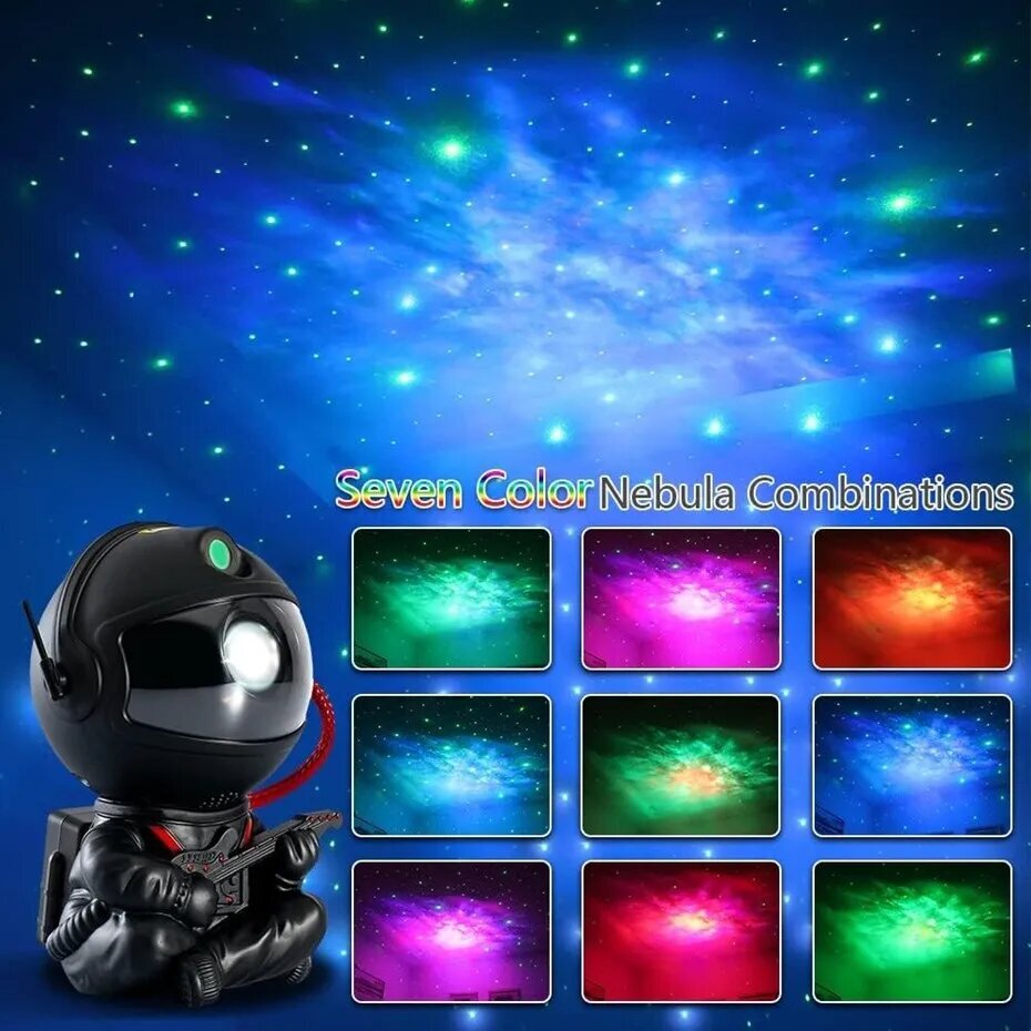 Galaxy Astronaut Star Projector - Musta hinta ja tiedot | Projektorit | hobbyhall.fi