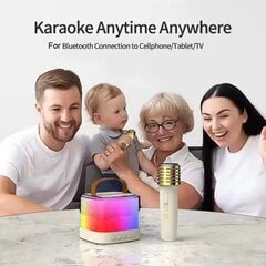 NNBILI Karaoke-kaiutin kahdella mikrofonilla - 2 mikrofonia hinta ja tiedot | Mikrofonit | hobbyhall.fi