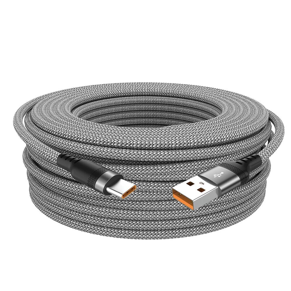 NNBILI Pikalataus USB-A-USB-C-kaapeli - Harmaa Type-C, 1.5m hinta ja tiedot | Puhelintelineet | hobbyhall.fi