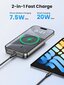 Ugreen 20W Magneettinen Kannettava Power Bank - 10000mAh - 5000mAh Valkoinen hinta ja tiedot | Varavirtalähteet | hobbyhall.fi