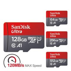 UltraMicro A1 MicroSD-muistikortti - Luokka 10 - 64GB hinta ja tiedot | Kameran muistikortit | hobbyhall.fi