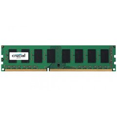 Crucial 4GB 1600MHz DDR3 CL11 CT51264BD160B hinta ja tiedot | Muisti (RAM) | hobbyhall.fi