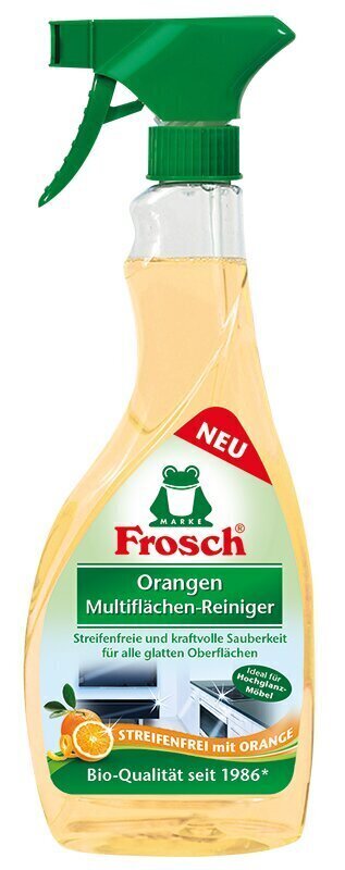 Appelsiinin tuoksuinen puhdistusaine eri pinnoille Frosch 500ml hinta ja tiedot | Puhdistusaineet | hobbyhall.fi