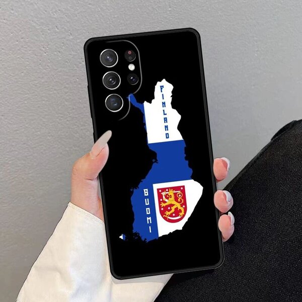 Suomalainen Samsung-puhelimen kansi - Suomi ja lippu, S21plus 5G:lle