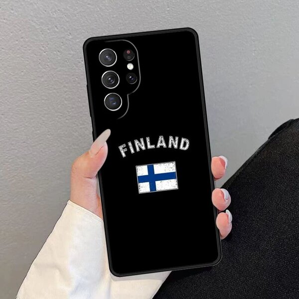 Suomalainen Samsung-puhelinkotelo - Suomi ja lippu, S21 Ultra 5G:lle