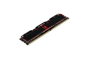 GoodRam DDR4 IRDM X 8GB, 3000MHz, CL16 (IR-X3000D464L16S/8G) hinta ja tiedot | Good Ram Tietokoneet ja pelaaminen | hobbyhall.fi